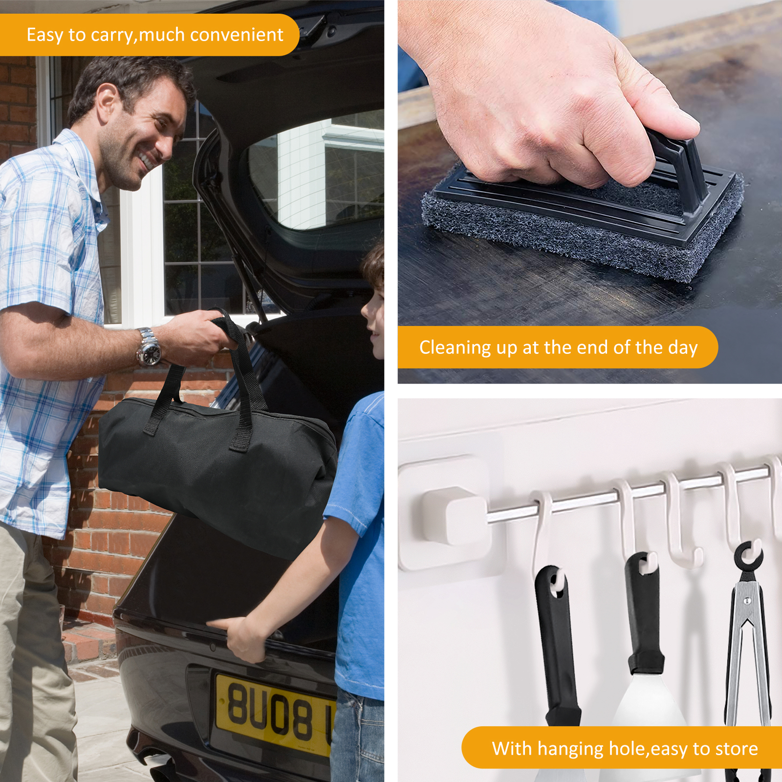KOYMISKU 15-Piece Stainless Steel Griddle Accessories Kit photo 6