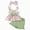 Girls Summer Outfits Z03-Green, variant on Toddler Baby Girl 12M-8Y Summer 2 Piece Set Spaghetti Strap Striped Cami & Floral Shorts Clothes(Red,6-9 M)