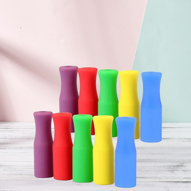 Silicone Straw Straw Tips Multicolored Food Grade Silicone From