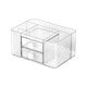 thumbnail image 2 of Organizadores y accesorios de escritorio, caja organizadora de tocador de maquillaje cosmético, portalápices transparente multifunción para mostrador, 2 of 8