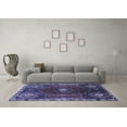 thumbnail image 3 of Ahgly Company Machine Washable Indoor Rectangle Persian Blue Traditional Area Rugs, 6' x 9', 3 of 4