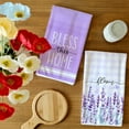 thumbnail image 4 of Purple Lavender Spring Kitchen Towels Dish Towels Set of 2,Bless This Home Sign Hand Towels 18x26 Inch Drying Dishcloth,Farmhouse Home Seasonal Spring Decorations AD288, 4 of 6