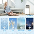 thumbnail image 4 of HOMCOM Portable Air Conditioner with 4 Modes and 215-344 Sq. Ft Coverage, 4 of 10