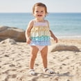 thumbnail image 4 of CAICJ98 Toddler Baby Girl Swimsuit Infant Sleeveless One Piece Swimsuit Romper Dress Baby Bathing Suit for Girls Beach Swimwear (Pink,6-12 Months), 4 of 6