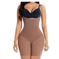 thumbnail image 4 of Women's Seamless Fajas Tummy Control Lightweight High Elasticity Butt Lifter Thigh Slimmer Bodysuit Nude XL, 4 of 6