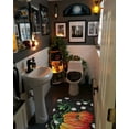 thumbnail image 2 of Halloween Bathroom Rugs,Scary Pumpkin Fall Black Bath Rugs for Bathroom Non-Slip and Washable,Super Absorbent Quick Dry Diatomaceous Earth Bath Bath Mats Inside Entryway Door Mat 17"x27", 2 of 7