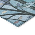 thumbnail image 3 of Addison Rugs Chantille Indoor/Outdoor Transitional Botanical Blue Machine Washable Rectangle Rug, 9' x 12', 3 of 8