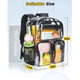thumbnail image 2 of Mochila transparente Vorspack para escuela Heavy Duty negra, 2 of 7