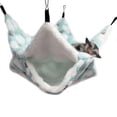 thumbnail image 1 of Hamaca pequeña para jaula para mascotas, hamaca con litera y planeador de azúcar, accesorios para jaula de cobaya, ropa de cama, hamaca cálida para loro, hurón, ardilla, hámster, rata jugando, 1 of 7