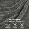 thumbnail image 3 of BNM Solid Fleece Soft Plush Blanket, Throw, Charcoal, 3 of 7