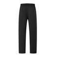 thumbnail image 3 of Men's Knit Sweatpants Lightweight Open Bottom Casual Pants Drawstring Jogger Yoga Pants with Pockets Sky Blue XXXL, 3 of 4