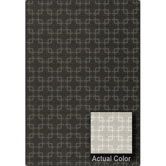 Milliken Imagine Area Rug URBANDALE Urbandale Cool Pearl Cubes Boxes 5' 4" x 7' 8" Rectangle