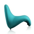 thumbnail image 2 of MoMa Teal Wool Blend Accent Chair, 2 of 3