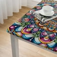 thumbnail image 4 of nygtbtfer Flower Tablecloth Tablecloths,Wipeable Table Cloth for Round////Party/Wedding, Ethnic, 4 of 7