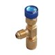 thumbnail image 2 of 2X Válvula de CA R22 R410 Junta de Llenado de 1/4 Pulgada Válvula de Refrigerante de A/C Reparación de Aire Acondicionado y Adaptador de Seguridad de Fluoruro B, 2 of 5