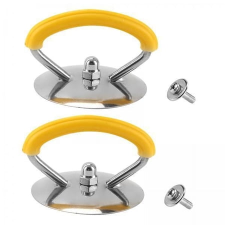 TISHITA 6x 2x Universal Pot Lid Cover Holding Handle Replacement Stainless Steel Handle Handgrip Knob for Kettles Frying Pan Oil Pans
