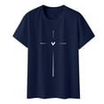 thumbnail image 5 of TAIAOJING Womens Tops Casual Loose Fit Causal Letter Printed T Shirt Graphic Short Sleeve T Shirt, 5 of 5