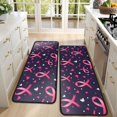 thumbnail image 4 of Kitchen Rugs Sets Of 2,Pink Breast Cancer Anti Fatigue Kitchen Mat Rugs Non Slip Washable,Decorative Kitchen Floor Mats for Kitchen,Sink,Laundry,17"x47"+17"x47", 4 of 5