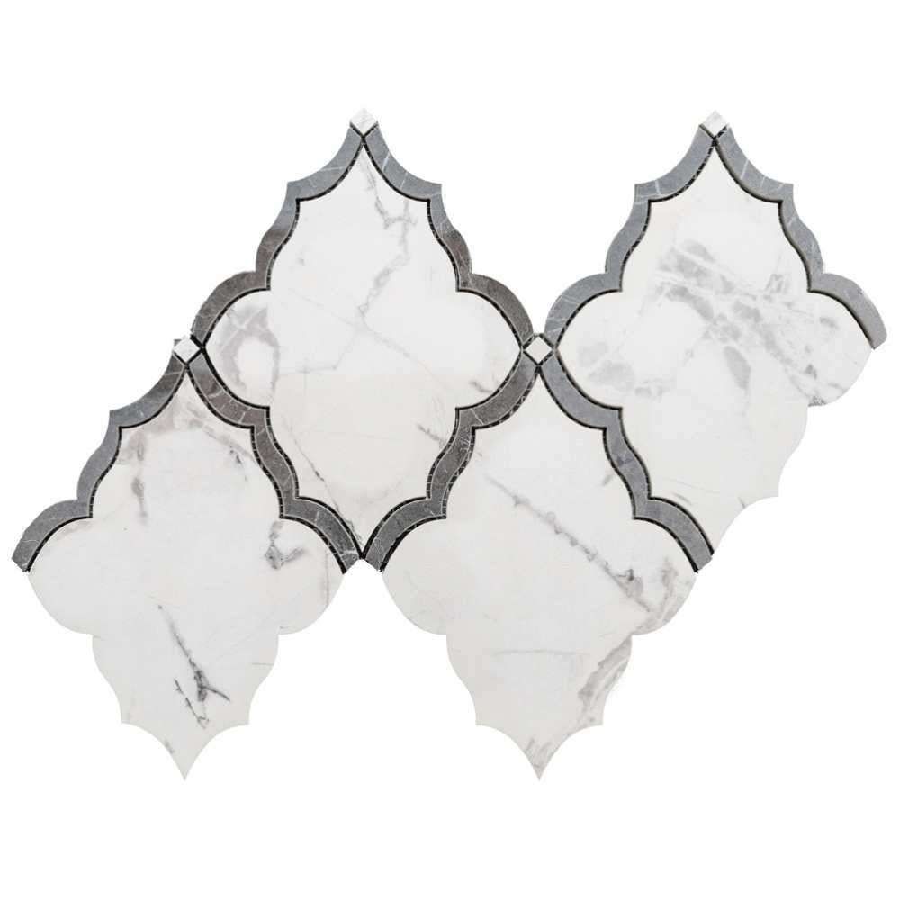 The Tile Life Stately Hudson Mountain Treasure Porcelain Mosaic Wall Tile, 9.5 x 15 in, 6-Piece