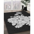 thumbnail image 3 of Ahgly Company Machine Washable Indoor Square Transitional Night Black Area Rugs, 8' Square, 3 of 7