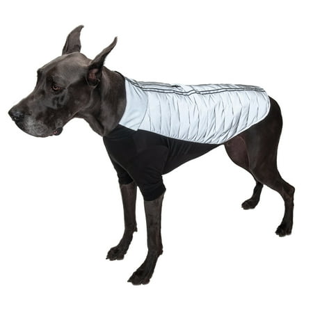 UPC: 0842229129496 | FurHaven Pet Products Water-Repellent Pro-Fit Dog Coat – Chrome 2XL