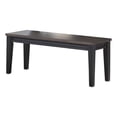 thumbnail image 1 of Pemberly Row Noir Two-Tone Ebony Back and Driftwood Dining Bench Solid wood, 1 of 7