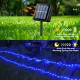 thumbnail image 6 of Solar Rope Lights Outdoor Waterproof, 2 Packs 39ft 100 LED Solar Pool Light Blue, 8 Modes Solar Fairy Lights in Clear Thin Tube Outside for Camping Fence Patio Garden Trampoline Deck, 6 of 8