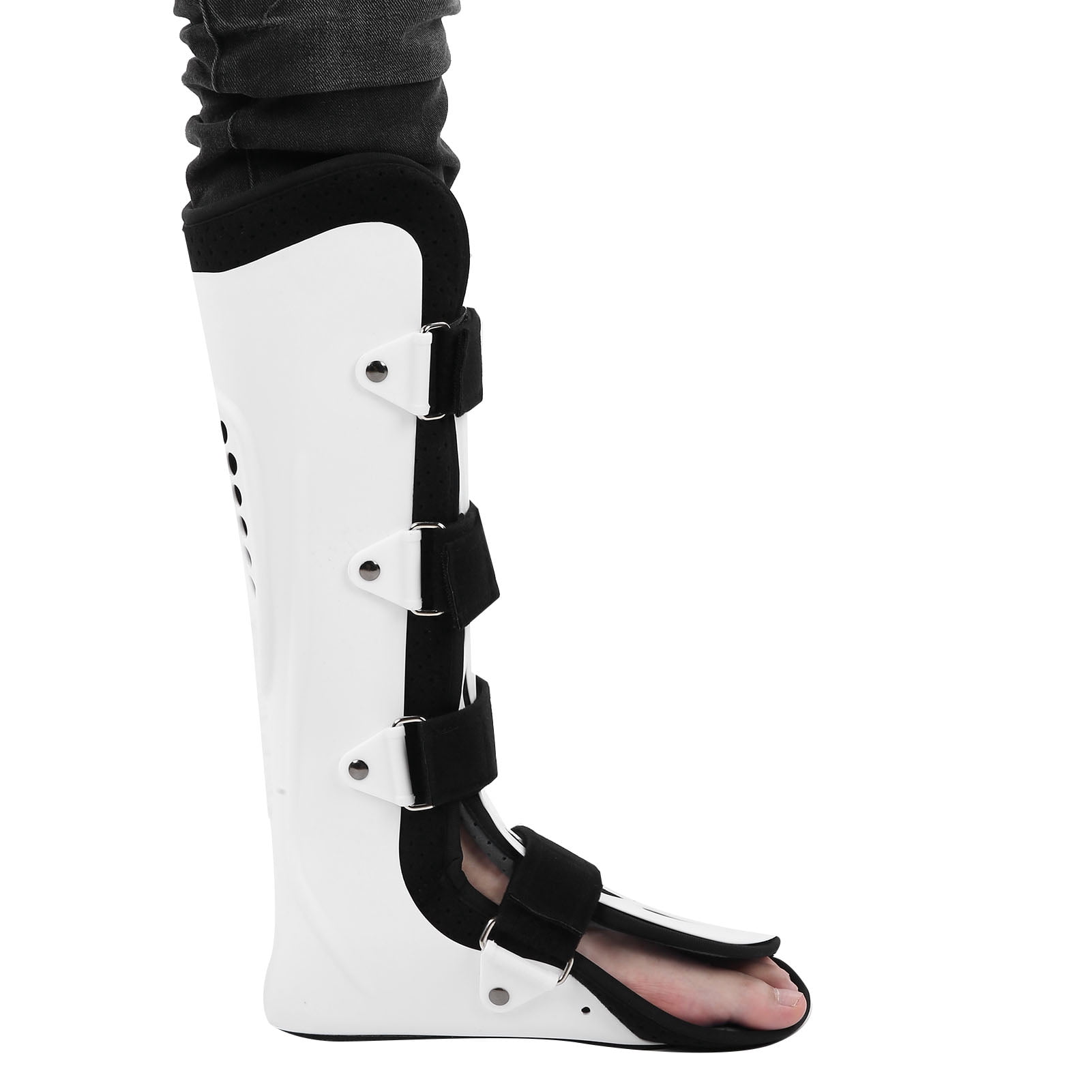 Foot Drop Corrector Porous Ventilated Material Varus Valgus Porous Ventilated Material Ankle Brace Fracture Ankle Joint Fixation Support Single Anti‑Skid, Shock‑Absorbing Ankle Brace