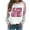 01#BPink, variant on Ichuanyi Womens Fall Tops, Women's Casual Valentine's Day Heart Print Round Neck Casual Sweatshirt Top