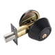 thumbnail image 1 of Cerradura de puerta con cerrojo, pomo redondo, accesorios de seguridad redondos, un solo lado Negro, 1 of 9