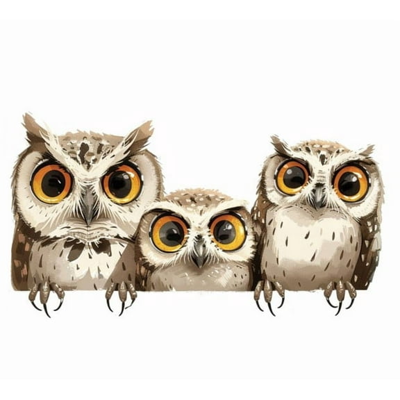 Adorable Owl Car Decal. Durable Vinyl Sticker for Vehicles, Car Windows, Bumpers, Laptops, Helmets, Notebooks, Tablets, Suitcases, and Personal Accessories. Great Gift for Animal and Nature Lovers