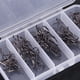 thumbnail image 5 of Set 50 Unids/caja Anzuelo De Pesca Anzuelo Triple Afilado 5 Tamaños 2/4/6/8/10 Aparejos De Anzuelo Negro, 5 of 7