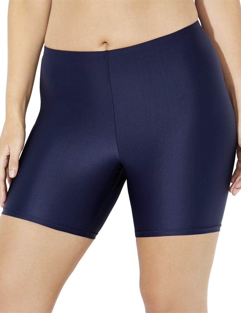 women's plus size swim bike shorts