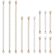 SOAC 12 Pcs Necklace Extenders Bracelet Extenders Chains Extenders for DIY Jewelry Making