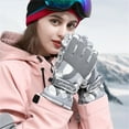thumbnail image 3 of Waterproof Insulated Gloves, Thermal Winter Gloves for Men Women Touch Screen, Warm Ski Snowboard Cold Weather Gloves, 3 of 6