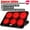 Emperor Red, variant on COOLCOLD A9 Gaming RGB Laptop Cooler 2 USB Ports 6 Fan Gaming Led Light Notebook Cooler For 13-18 Inch Stand For Laptop Macbook