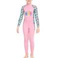 thumbnail image 1 of Muebles multicolores Traje de buceo Mangas largas y pantalones Mono de traje de baño para Snorkel Surfing Aplicable a todas las temporadas PINK L sidaley OD003660-03, 1 of 7