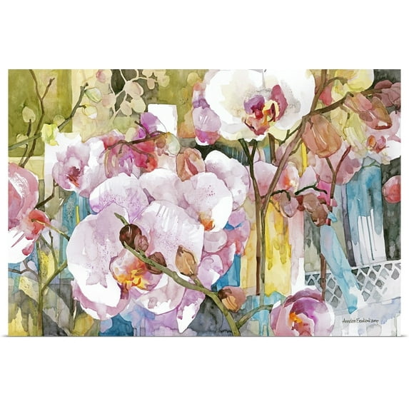 Great BIG Canvas | "Orchid Oasis" Art Print - 30x20