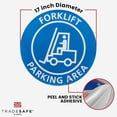 thumbnail image 2 of TRADESAFE Forklift Parking Area Sign, Anti Slip Safety Sign, 17” Diameter Floor Sticker, 12 Mil Vinyl, 2 of 8