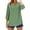 Green, variant on Line Tops for Women Lantern 3/4 Length Sleeve V Neck Floral Embroidered Cotton T-Shirts Loose Tunic Blouses Dressy Casual Tees