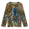thumbnail image 3 of The Legend Of Zelda Womens Pajama Set Loungewear Cozy Soft House Wear Sets Long Sleeve Round Neck T Shirt Top Bottom Pants Sleepwear, 3 of 9
