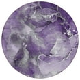 thumbnail image 2 of Addison Rugs Chantille Indoor/Outdoor Transitional Watercolors Purple Washable Round Rug, 8' x 8', 2 of 6