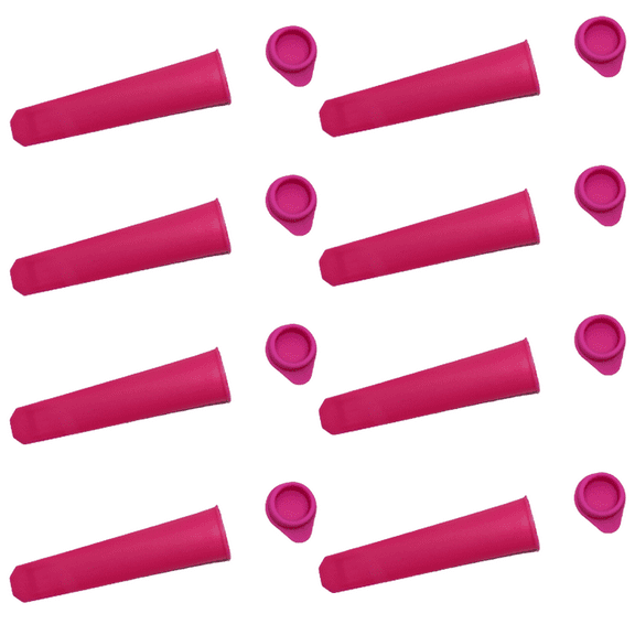 8 Pack Silicone Popsicle Molds Ice Pop Mold With Lids For Baby, Diy Popsicles/Yogurt Sticks/Jelly