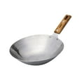 thumbnail image 2 of Lipstore Traditional Wok Pan Deep Bottom Kitchen Restaurant Multipurpose Stir Fry Pan 30cm, 2 of 8