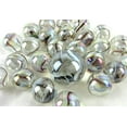 thumbnail image 3 of Big Game Toys~25 Glass Marbles Polar Bear Iridescent Clear/Brown/White Swirl Classic Style Game Pack (24 Player, 1 Shooter) Decor/Vase Filler/Aquarium, 3 of 6