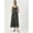 Black, variant on Women’s Printed Viscose Rayon Dress Square Neck Sleeveless Calf Length Regular Wear Light Weighted Casual Summer Long Dress