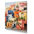 thumbnail image 2 of Designart "Colorful Casas This is Mexico s Vibrancy II" Cityscapes Canvas Print, 2 of 5