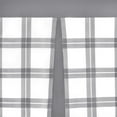 thumbnail image 4 of Achim Tate Plaid Light Filtering Curtain Valance, Grey, 56" x 13", 4 of 5