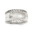 thumbnail image 1 of 925 Sterling Silver Twisted Dome Stacked Ring, 1 of 6