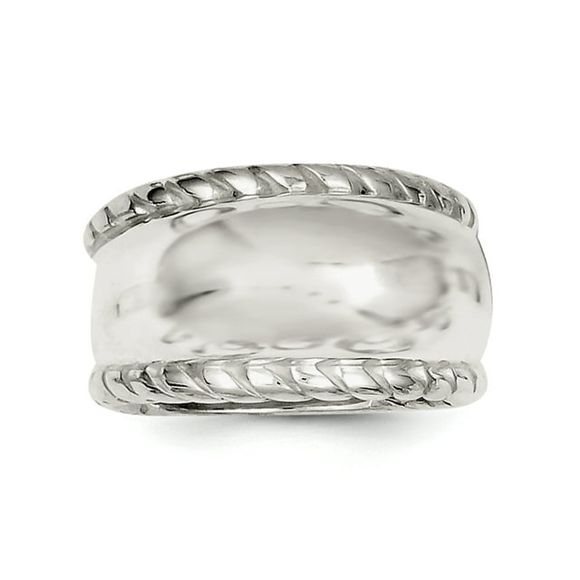 925 Sterling Silver Twisted Dome Stacked Ring